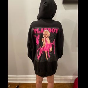 Playboy x Missguided Black Marilyn T Shirt Dress